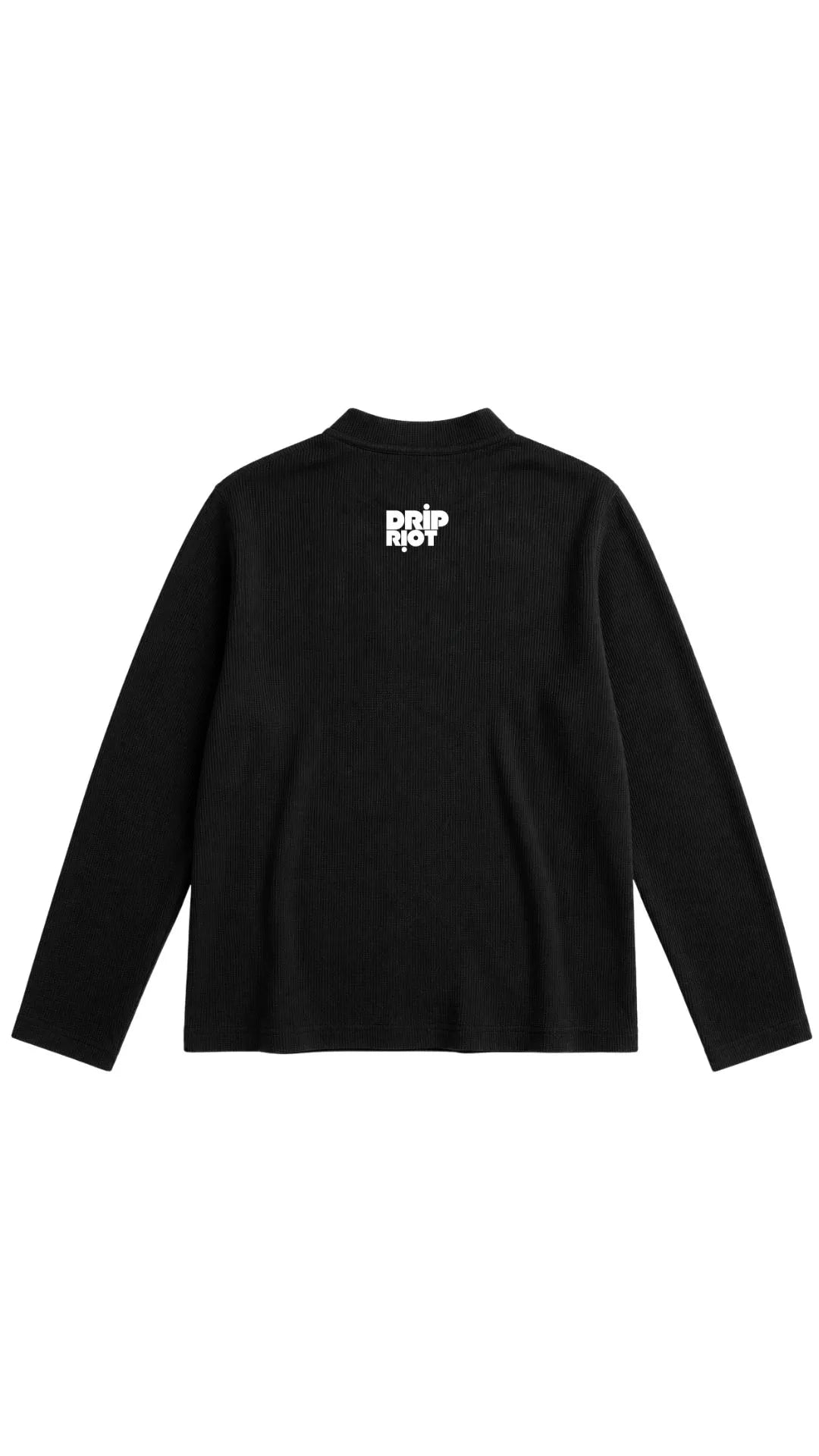 Boxy Fit Henley Waffle