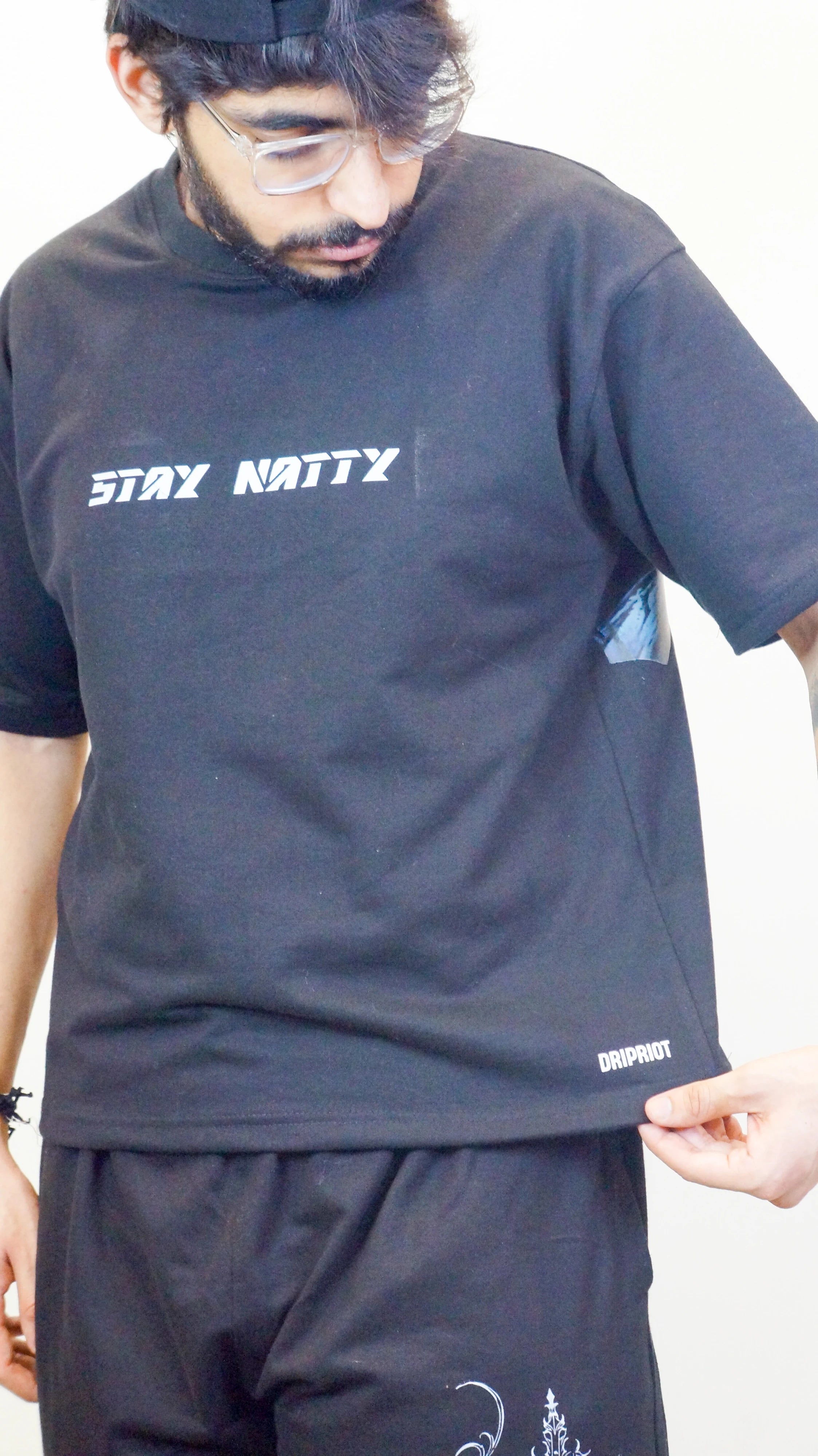 STAY NATTY Black Tshirt