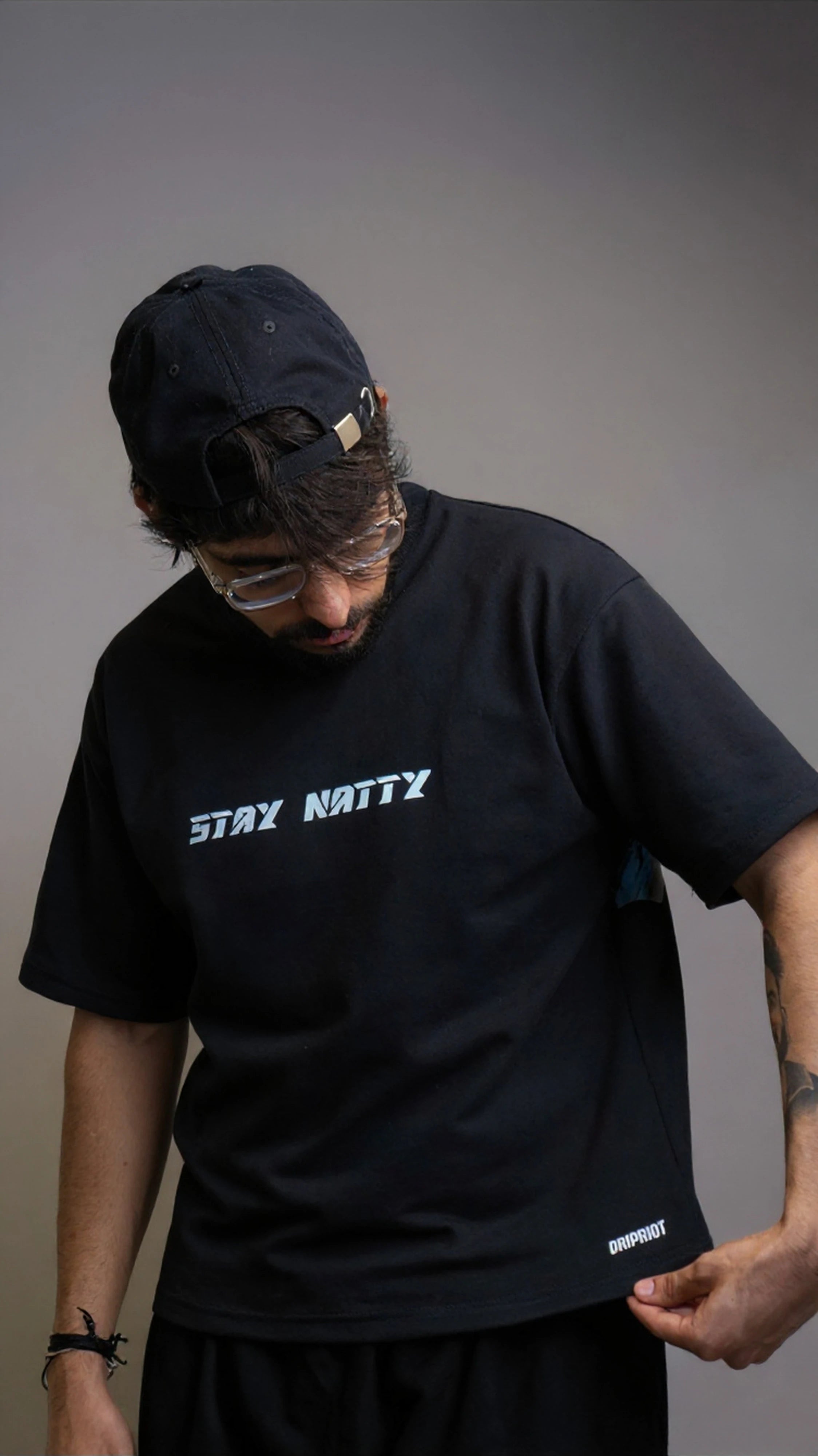 STAY NATTY Black Tshirt