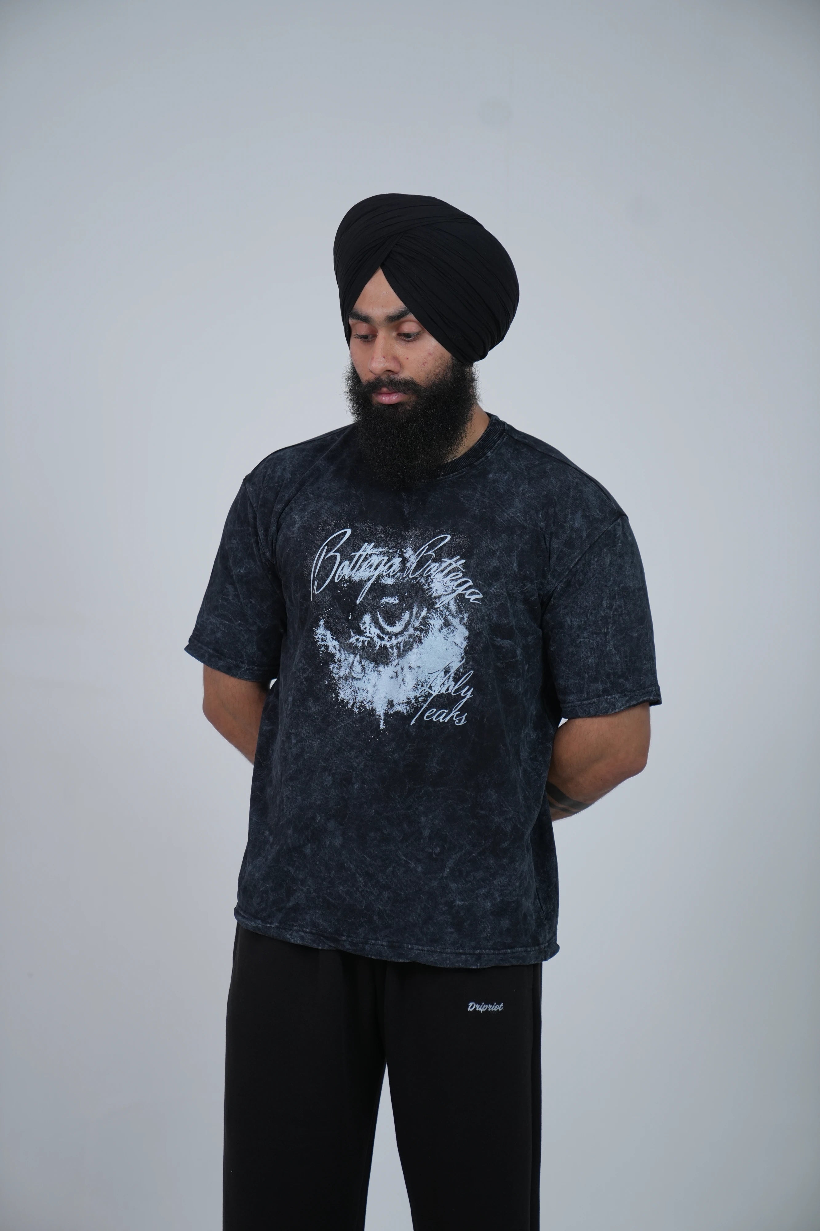 Acidwash Holy tears oversize Tshirt