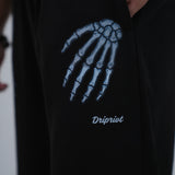 Black Skeleton Hand Jogger