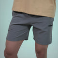 Side Slit Grey Shorts