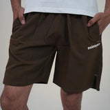 Side Slit Coffee Shorts