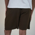 Side Slit Coffee Shorts