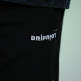 Side Slit Black Shorts