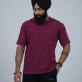 Aged Crimson Oversized Tshirt