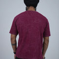 Aged Crimson Oversized Tshirt