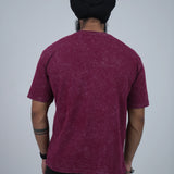 Aged Crimson Oversized Tshirt