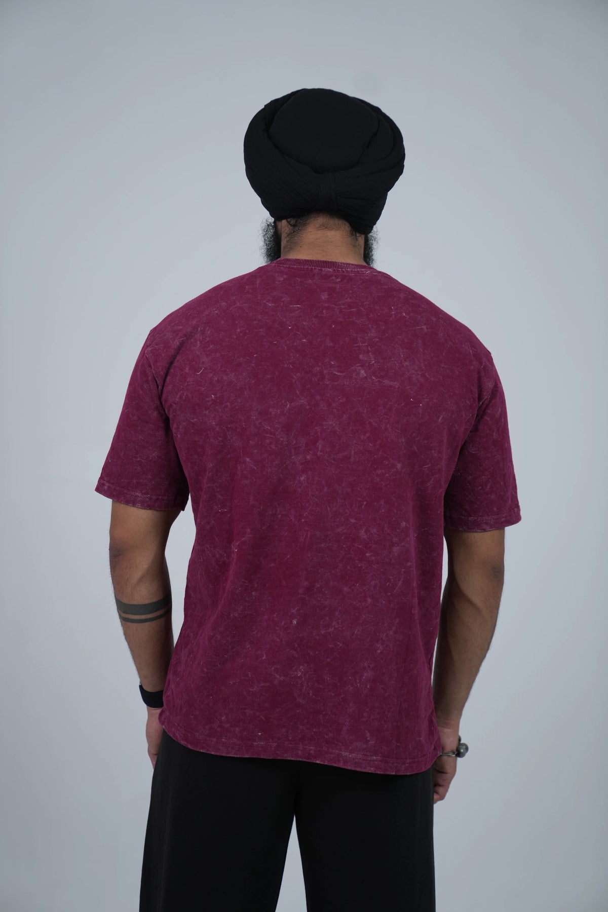 Aged Crimson Oversized Tshirt