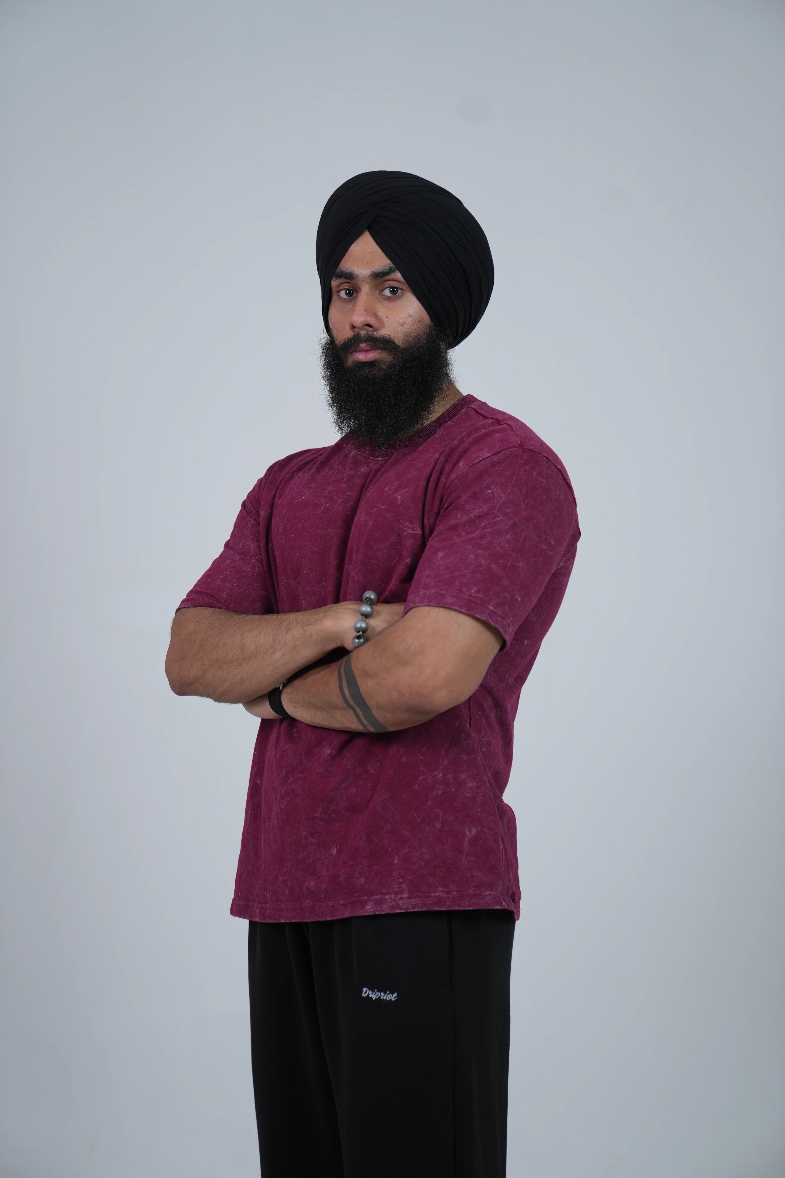 Aged Crimson Oversized Tshirt