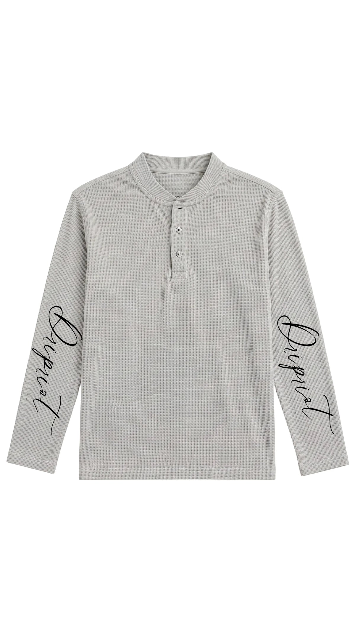 Boxyfit henley waffle